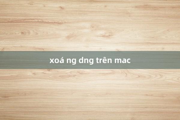 xoá ng dng trên mac