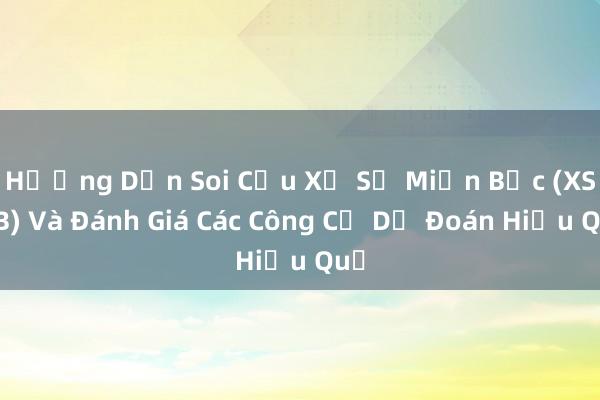 Hướng Dẫn Soi Cầu Xổ Số Miền Bắc (XSMB) Và Đánh Giá Các Công Cụ Dự Đoán Hiệu Quả