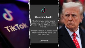 TikTok thông báo 'đã trở lại Mỹ nhờ ông Trump'