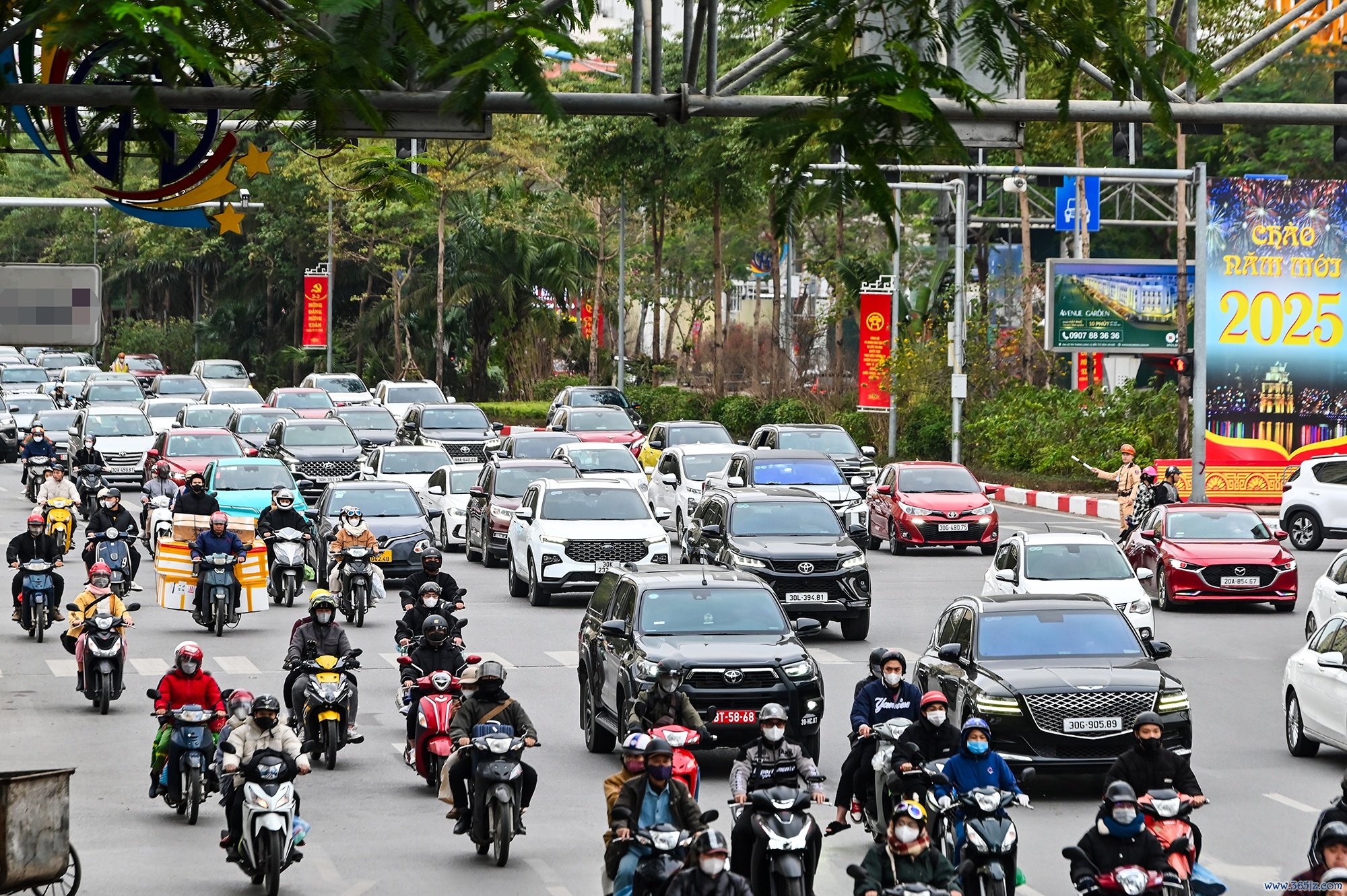 Giao thong dip nghi le anh 1